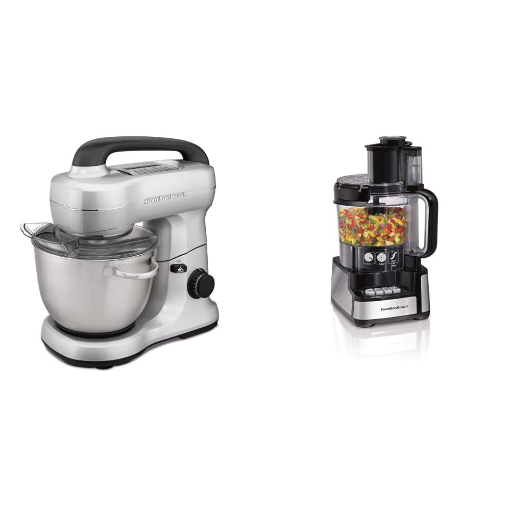 Hamilton　Beachステンレス製スタンドミキサー 6段階スピード Amazon.com: Hamilton Beach 6 Speed Electric Stand Mixer with